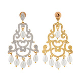 Royal Romance Margaret Gold Statement Earrings