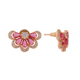 Royal Romance Ayiana Rose Gold Stud Earrings