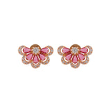 Royal Romance Ayiana Rose Gold Stud Earrings