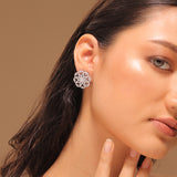 Sparkling Elegance Love Bloom Stud Earrings