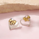 Valentine’s Day Sweetheart Ribbon Mismatched Earrings