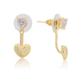 Valentines Day Interchangeable Heart Drop Earring