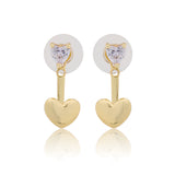 Valentines Day Interchangeable Heart Drop Earring
