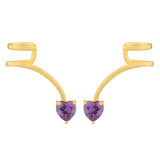 Valentines Day Cupid Heart Ear Cuff Earrings