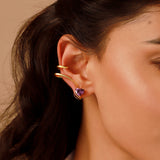 Valentines Day Cupid Heart Ear Cuff Earrings