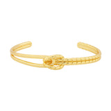 Valentine’s Day Golden Knotted Love Cuff Bracelet
