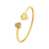 Valentine’s Day Eternal Love Dual-Knot Gold Bracelet