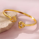 Valentine’s Day Eternal Love Dual-Knot Gold Bracelet