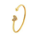 Valentine’s Day Radiant Heartshine Love Cuff Bracelet