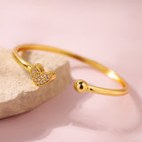 Valentine’s Day Radiant Heartshine Love Cuff Bracelet