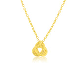 Valentine’s Day Golden Infinity Knot Necklace