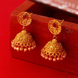 Copper Plated Jhumka Drop Earrings