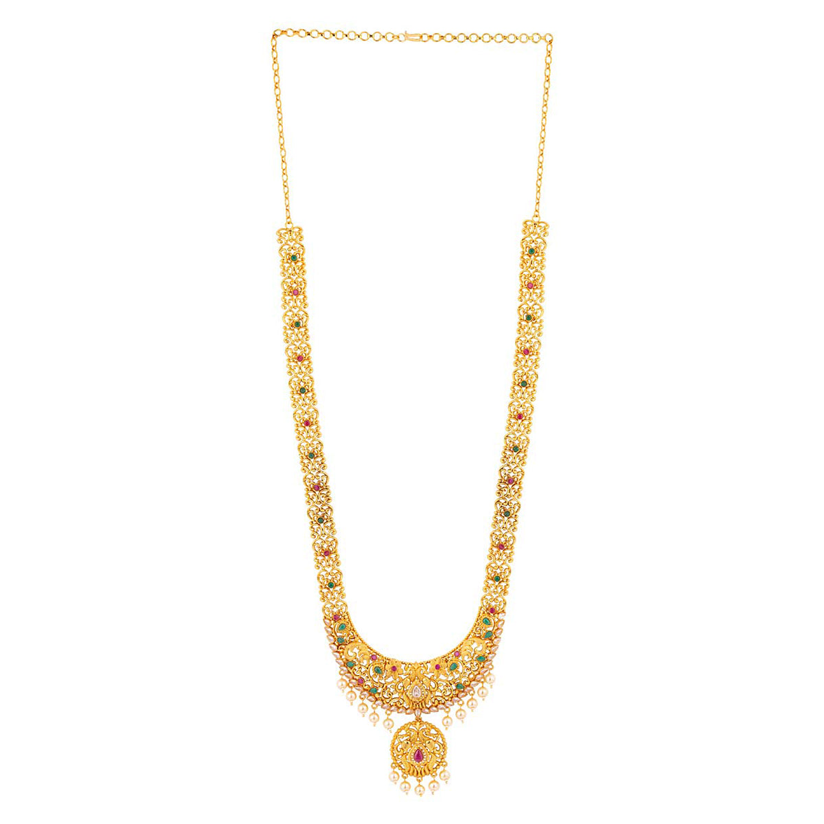 Yellow Gold Plated Complete Bridal Set – VOYLLA - Main Image