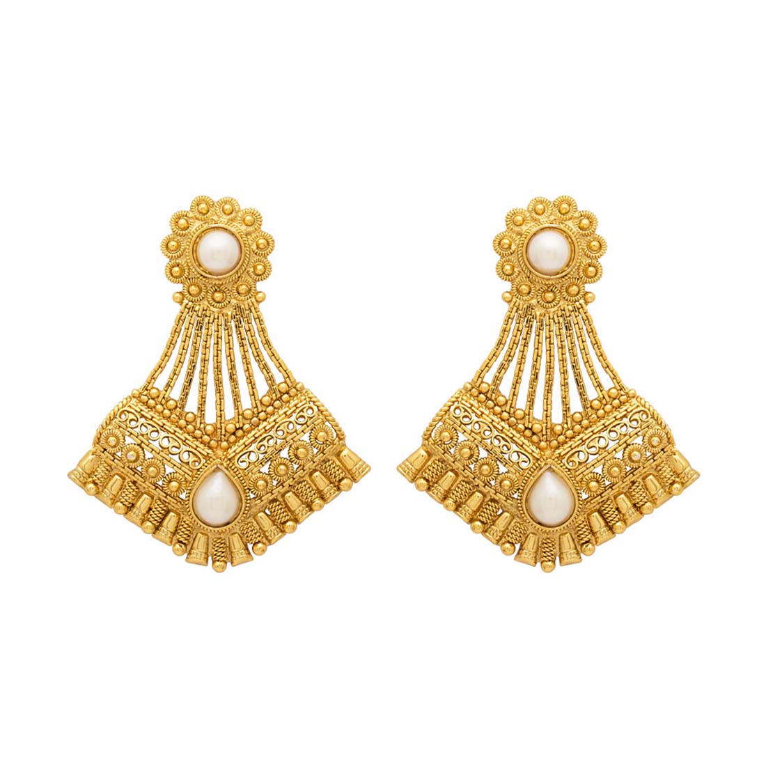 Women's Earrings Graced With Pearl Beads – VOYLLA
