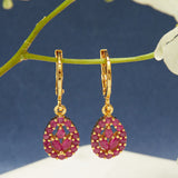 Spakling Essentials Pink Stone Studded Delicate Earrings