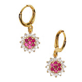 Spakling Essentials White & Pink Drop Earrings
