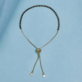 Round Cut Clear Zircons Adorned Slip-on Style Brass Gold Plated Bracelet