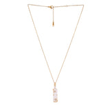 Effortless Minimal Gold Charm Necklace In Gold Plating