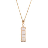 Effortless Minimal Gold Charm Necklace In Gold Plating