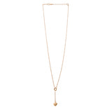 Trendy Essentials Heart Pendant Gold Plated Brass Necklace