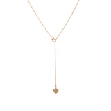Trendy Essentials Heart Pendant Gold Plated Brass Necklace