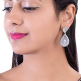 Heavily Embellished Teardrop Earrings