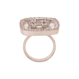 American Diamond Gems Adorned Statement Ring