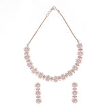 Sparkling Elegance CZ Embellished Necklace Set