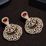 Heavily Embellished Ethnic Drop Earrings
