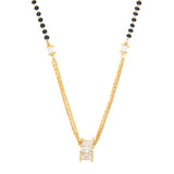 CZ Graced Mangalsutra Set In Yellow Gold Plated