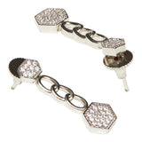 Link Pattern Silver Toned Jewellery Set