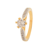 Designed Shiny Stones Studded Ring For Women