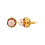 Stud Style Earrings with Peal