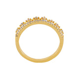 American Diamond Crown Gem Studded Ring