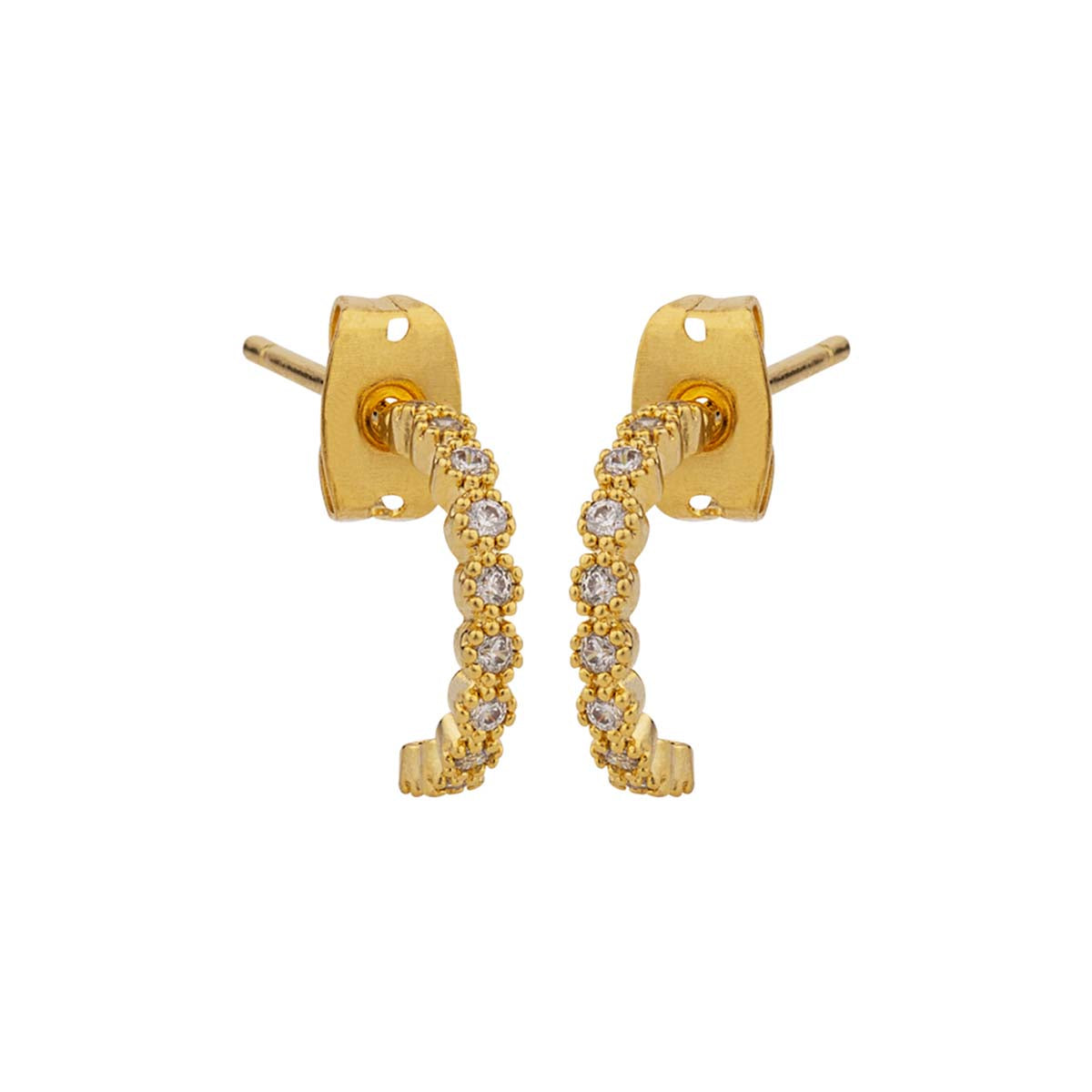 Gems Adorned Open Earrings