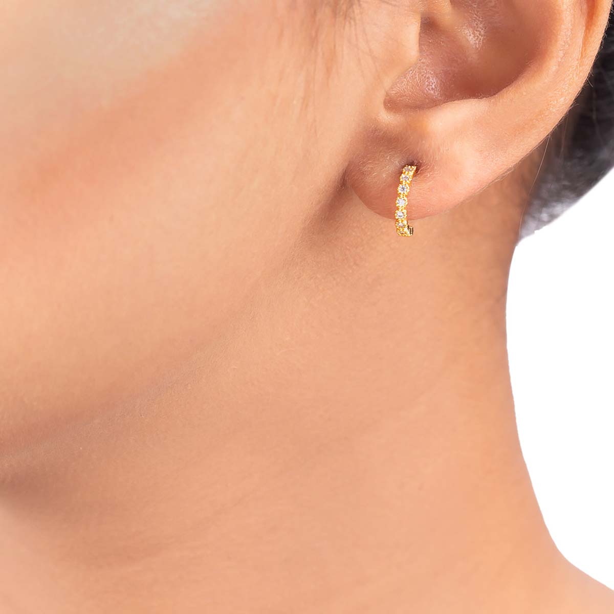 Gems Adorned Open Earrings