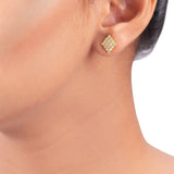 Gems Embellished Stud Style Earrings