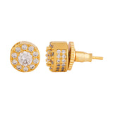 Yellow Gold Plated Stud Earrings
