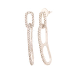 Gems Adorned Link Design Earrings