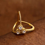 Gemstones Embellished Band Ring