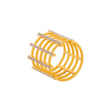 Gold Plated Brass Cage Ring
