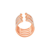 Rose Gold Plated Layered Ring