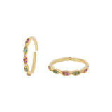 CZ Gems Adorned Brass Toe Rings
