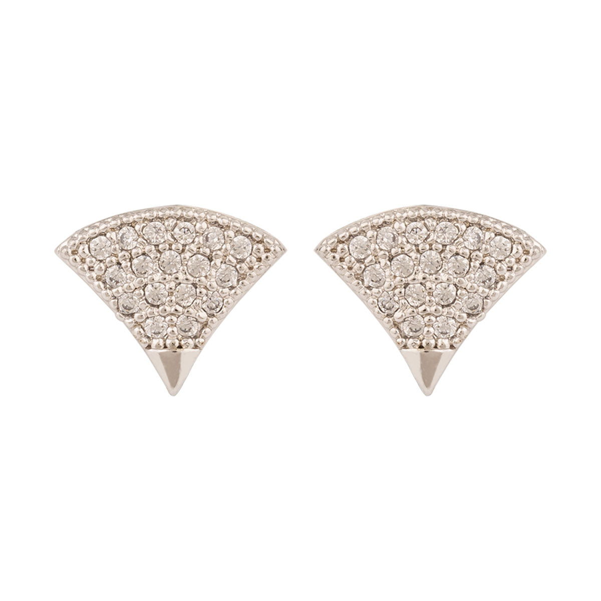 Triangle Motif Stud Earrings