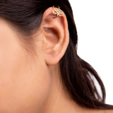 CZ Gems Adorned Star Earrings