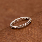 Casual Silver Plated Women's Ring