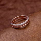 Cutwork Design Rose Gold Plated Ring