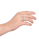 Square Cut American Diamond Gem Embellished Ring