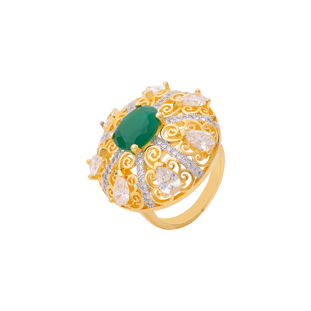Filigree Design Cocktail Ring – VOYLLA