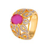 Heavily Embellished Women's Cocktail Ring